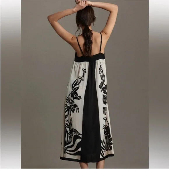 Farm Rio Sleeveless Square-Neck tropical Floral
Slim Midi Dress size XS - Picture 2 of 15